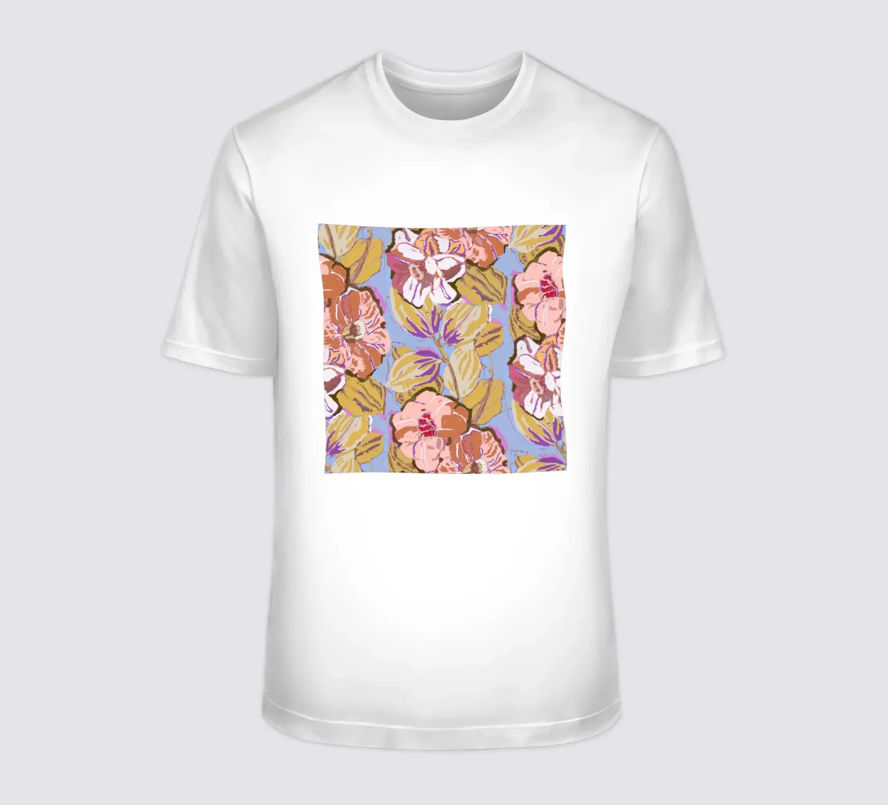 Motivo floreale Art Nouveau - Design botanico d'epoca t-shirt da NorwesClub