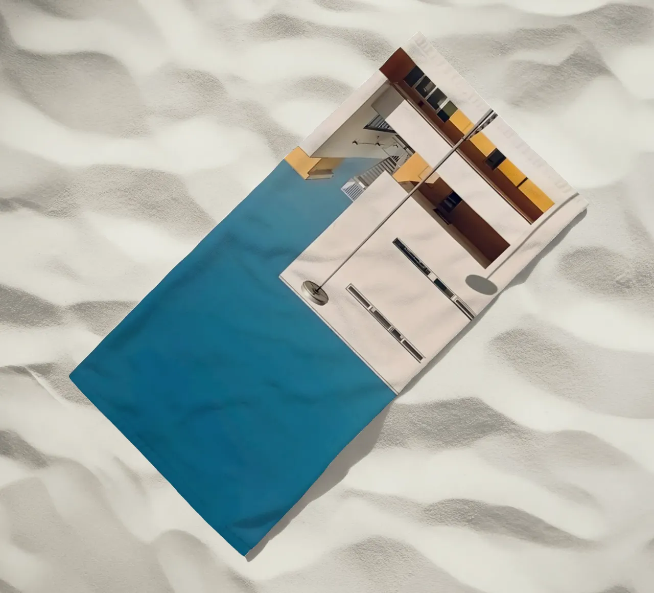MInimal Architecture beach towel by KISSA STUDIO