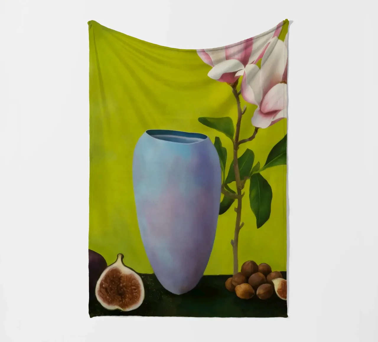 Luminous Magnolia Figs coperta in pile da Opal Strokes