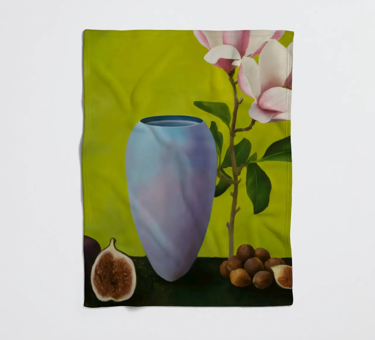 Luminous Magnolia Figs coperta in pile da Opal Strokes