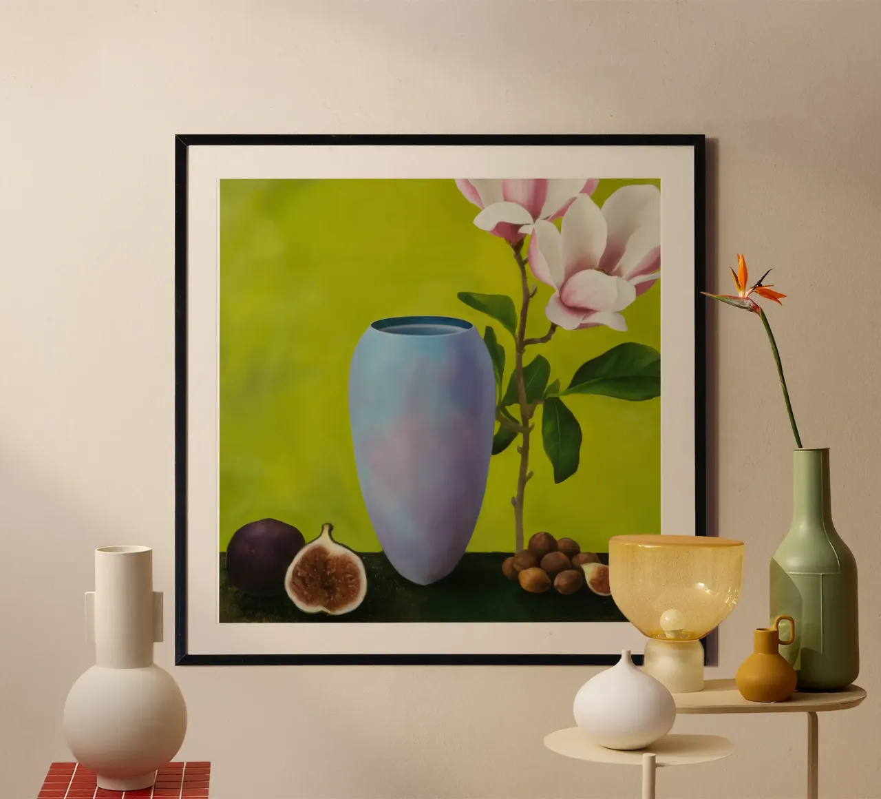 Luminous Magnolia Figs carta hahnemühle da Opal Strokes