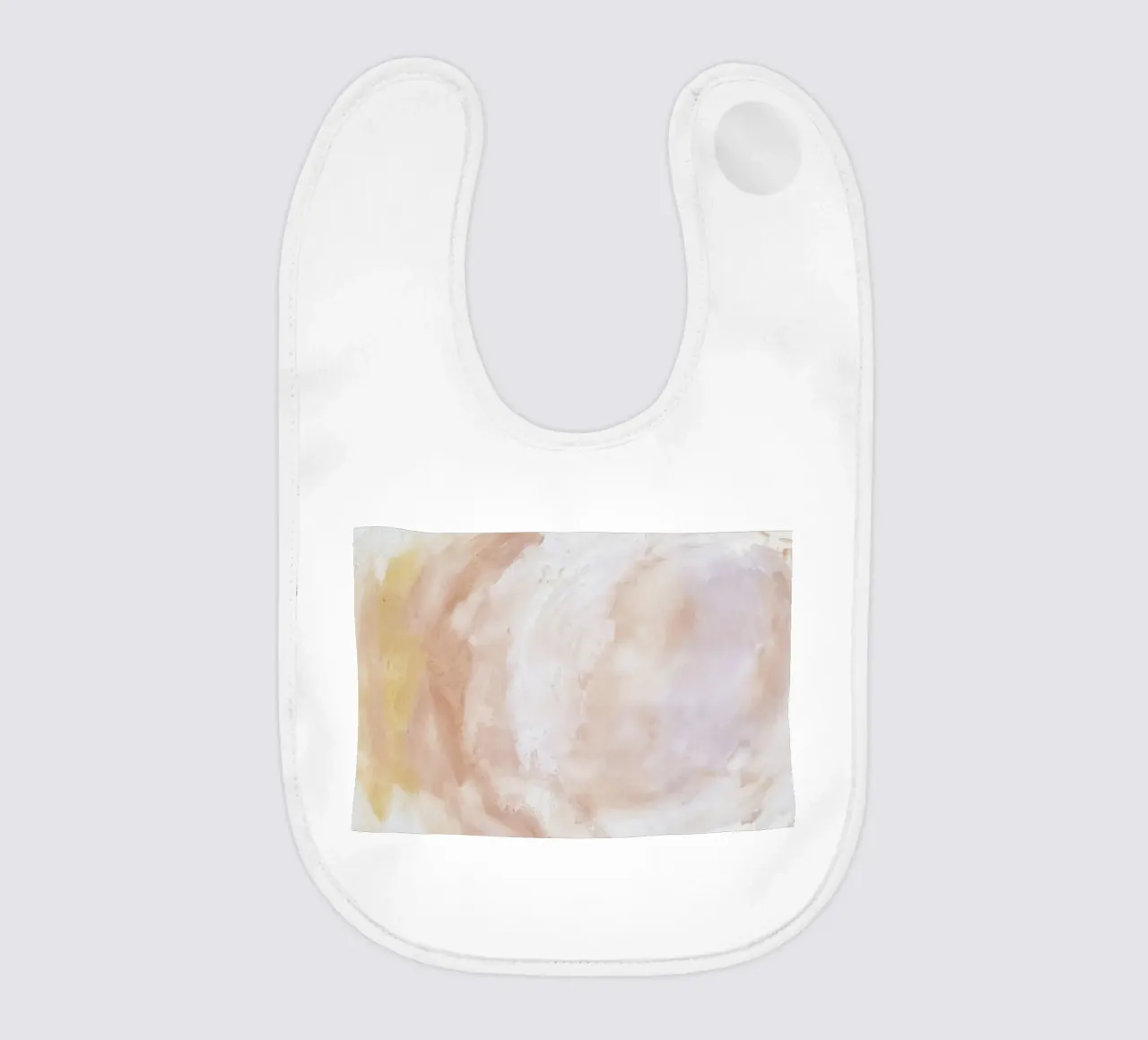 Soft Blush Swirl Abstract - Pastel Fluid Art Print Babylätzchen von NorwesClub