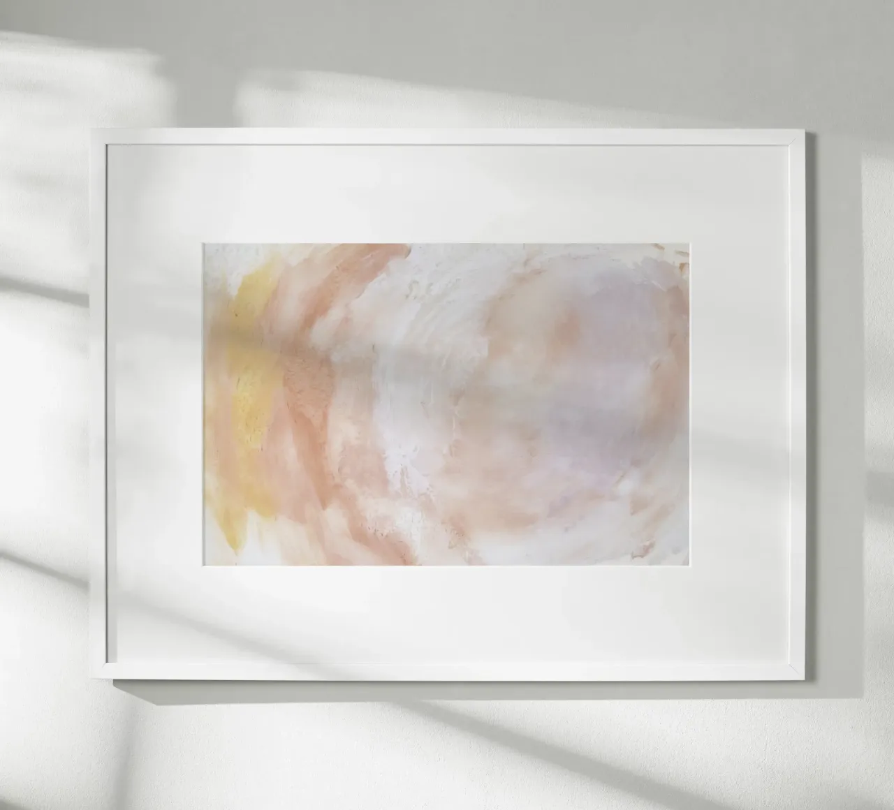 Soft Blush Swirl Abstract - Pastel Fluid Art Print hahnemühle by NorwesClub