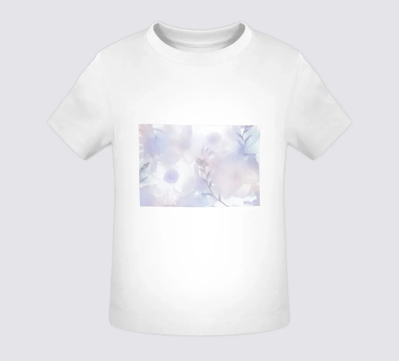 Frozen Lavender Floral Dream - Ethereal Abstract Art baby t-shirt by NorwesClub