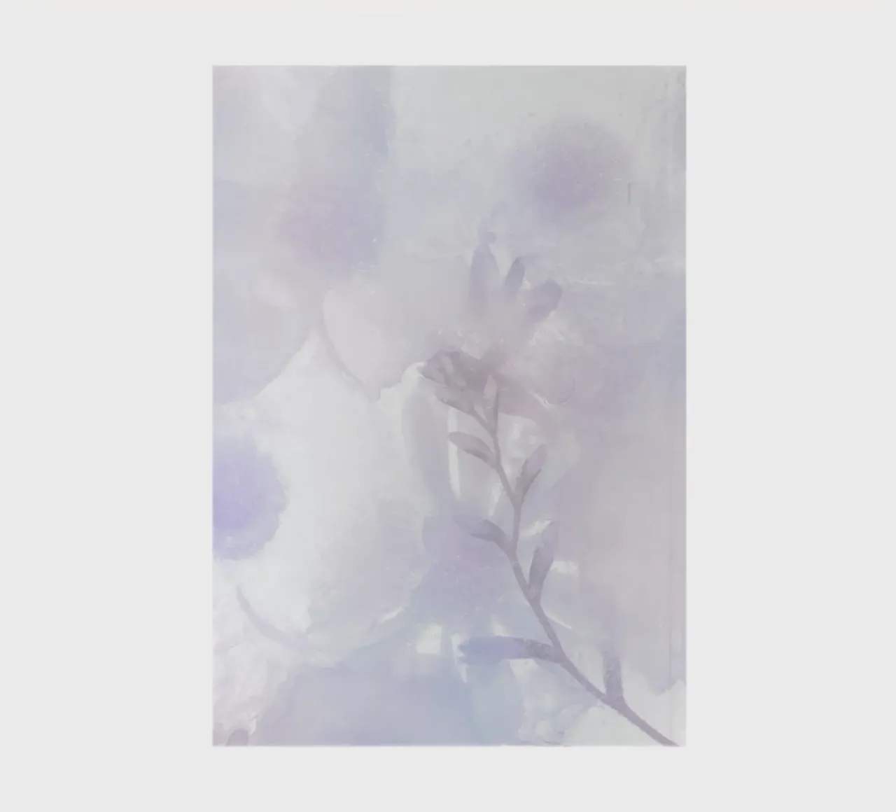 Frozen Lavender Floral Dream - Ethereal Abstract Art notebook by NorwesClub