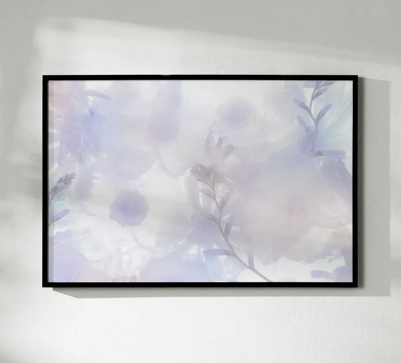 Frozen Lavender Floral Dream - Ätherische abstrakte Kunst Poster von NorwesClub
