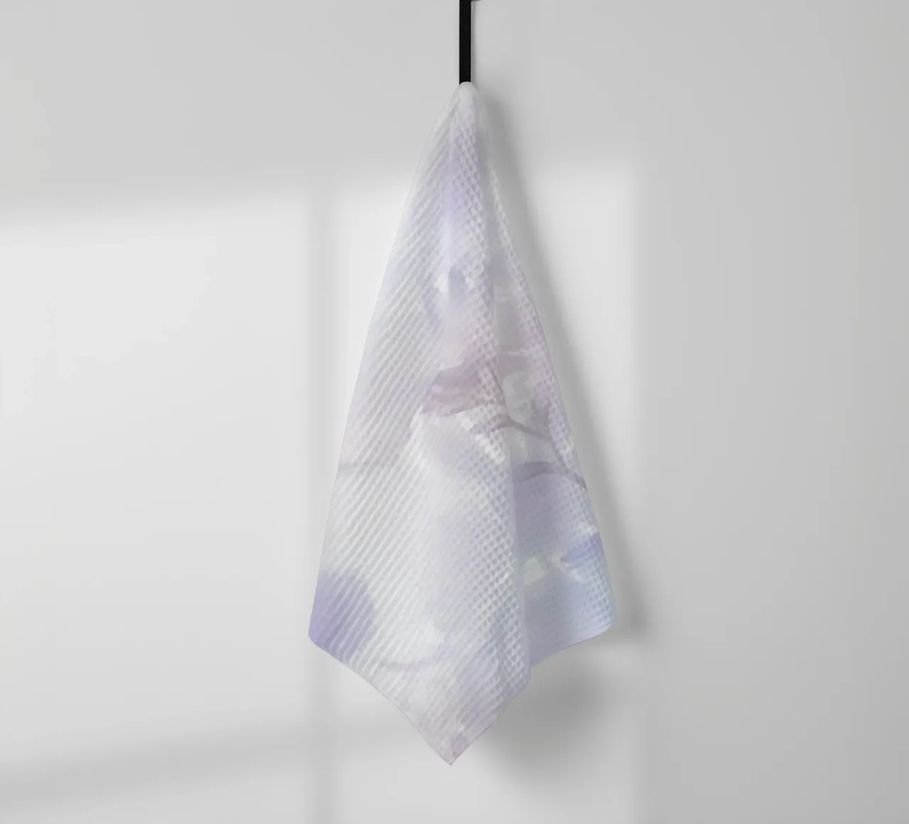 Frozen Lavender Floral Dream - Ethereal Abstract Art tea towel by NorwesClub
