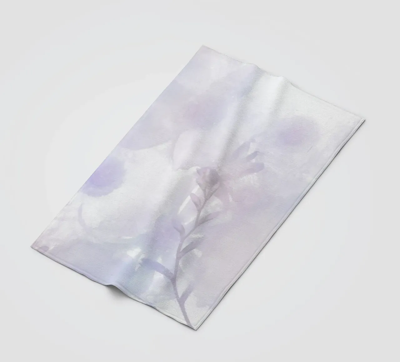 Frozen Lavender Floral Dream - Ethereal Abstract Art fleece blanket by NorwesClub