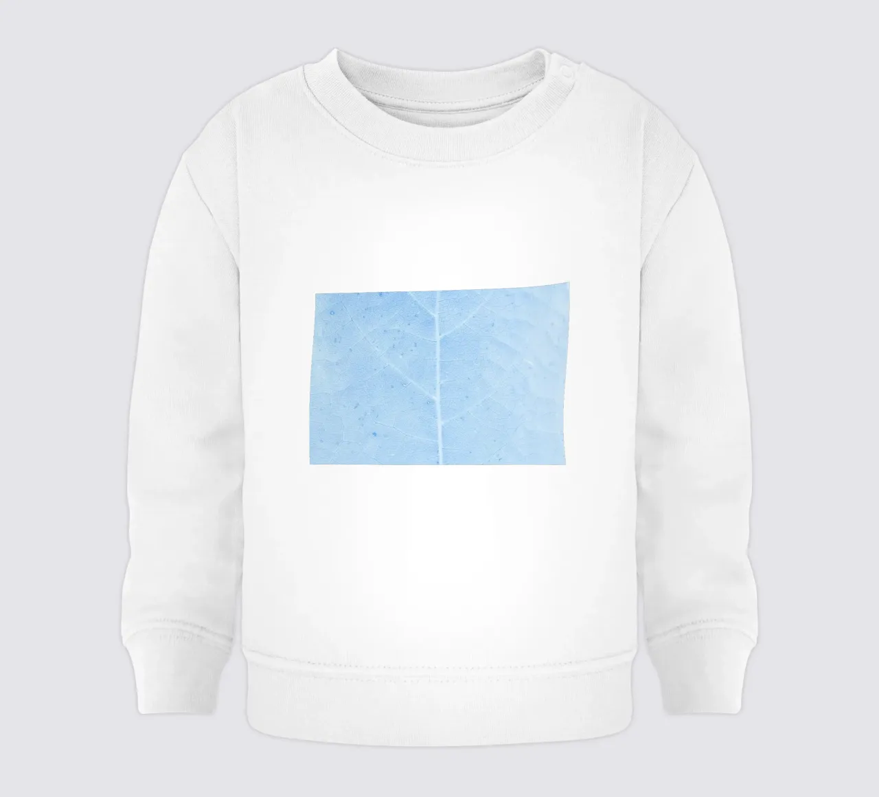 Aqua Leaf Veins Macro - Serene Nature Abstract Print sudadera de bebé de NorwesClub