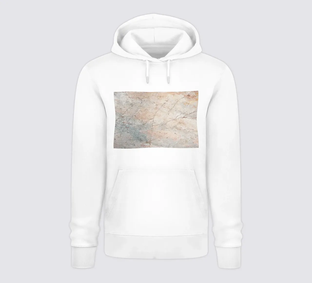Textura de mármol terroso - Impresión artística abstracta de piedra natural sudadera con capucha de NorwesClub