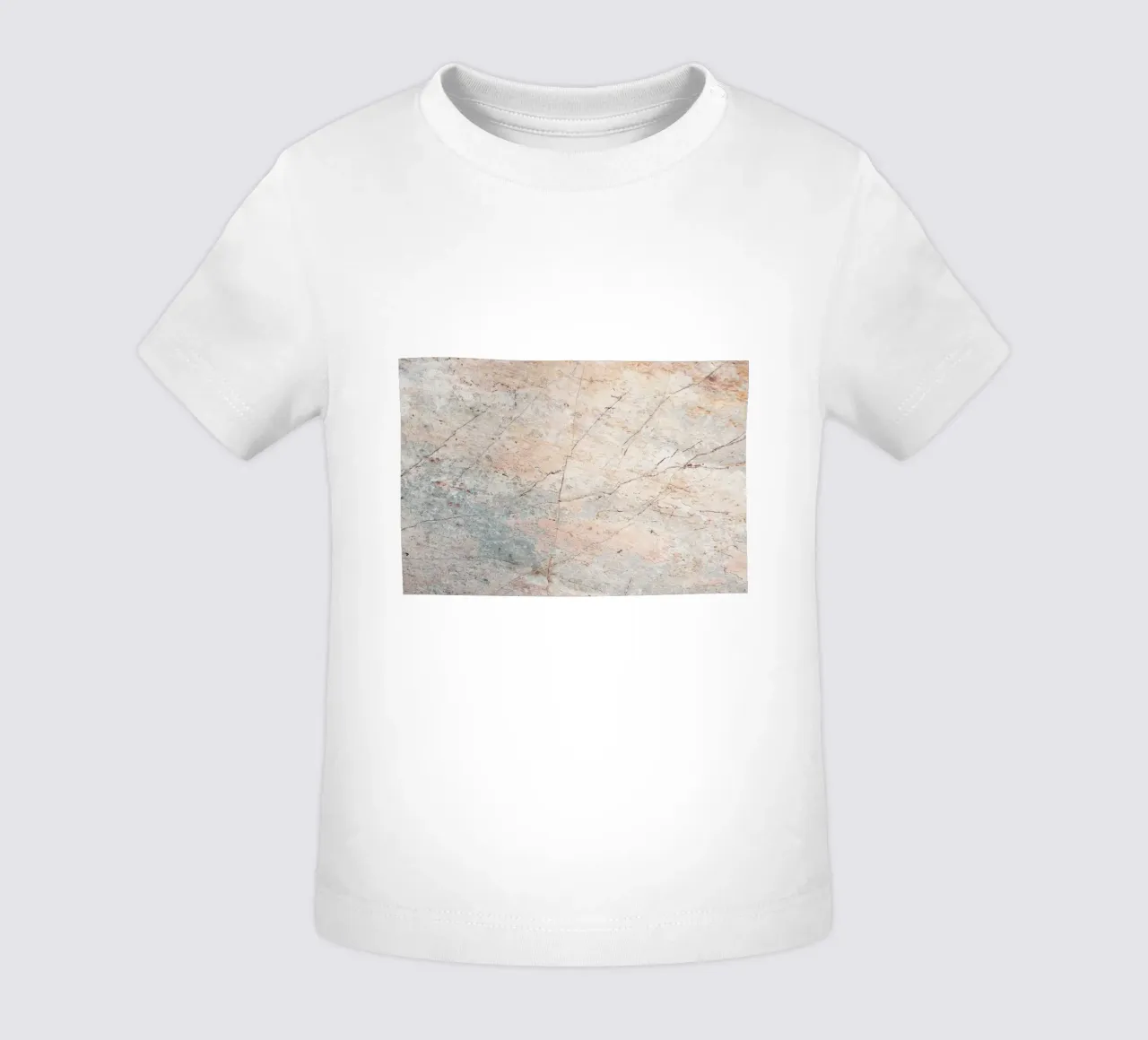 Textura de mármol terroso - Impresión artística abstracta de piedra natural camiseta de bebé de NorwesClub