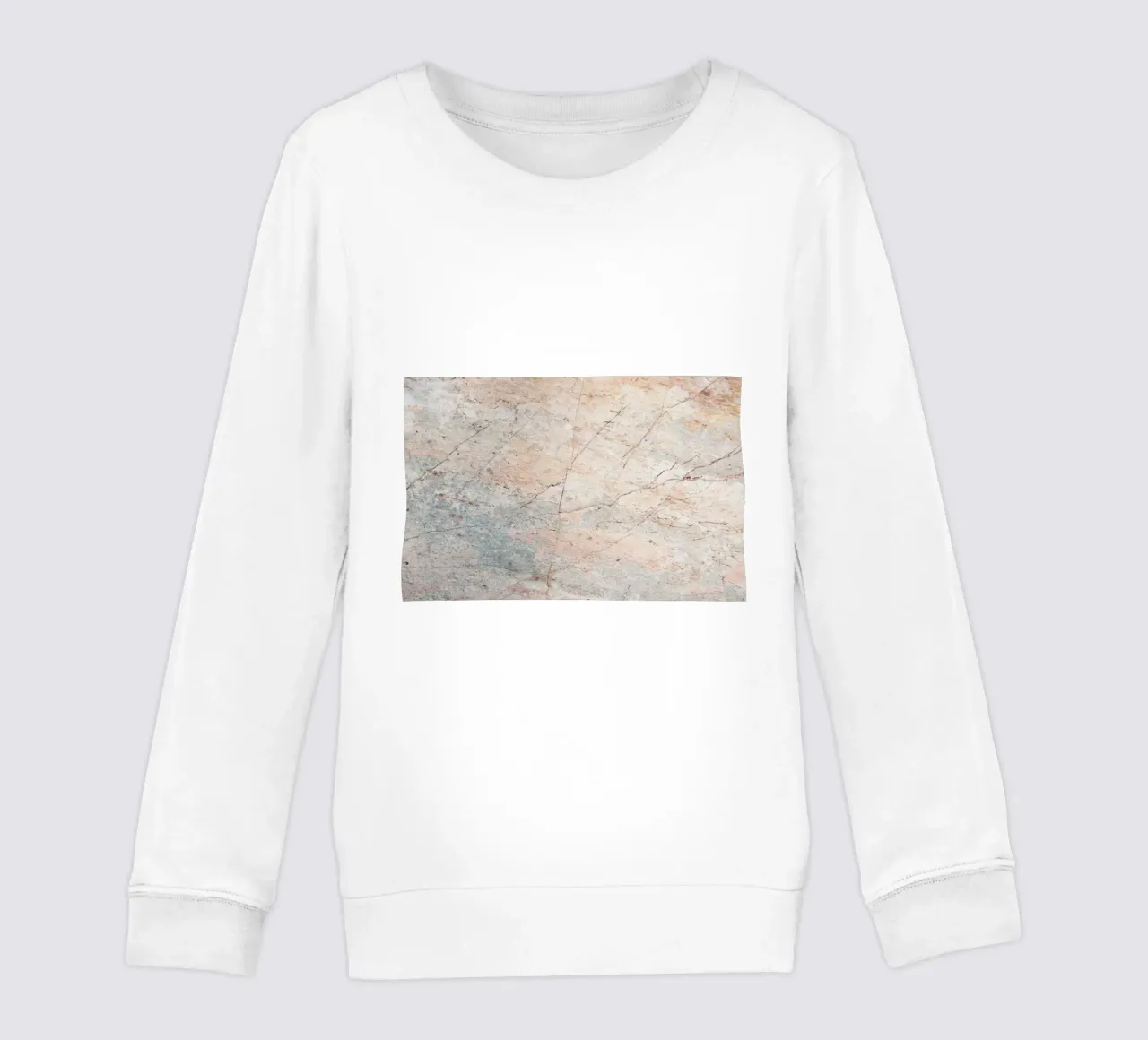 Earthy Marble Texture - Abstract Natural Stone Art Print kids sweatshirt by NorwesClub
