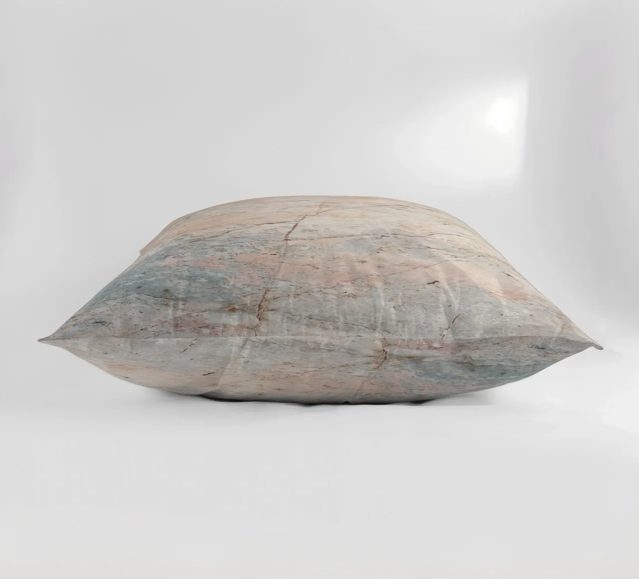 Aardse marmeren textuur - abstracte natuursteen kunstdruk kussen van NorwesClub