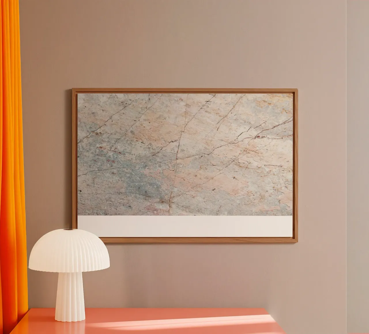 Earthy Marble Texture - Abstract Natural Stone Art Print alu-dibond by NorwesClub