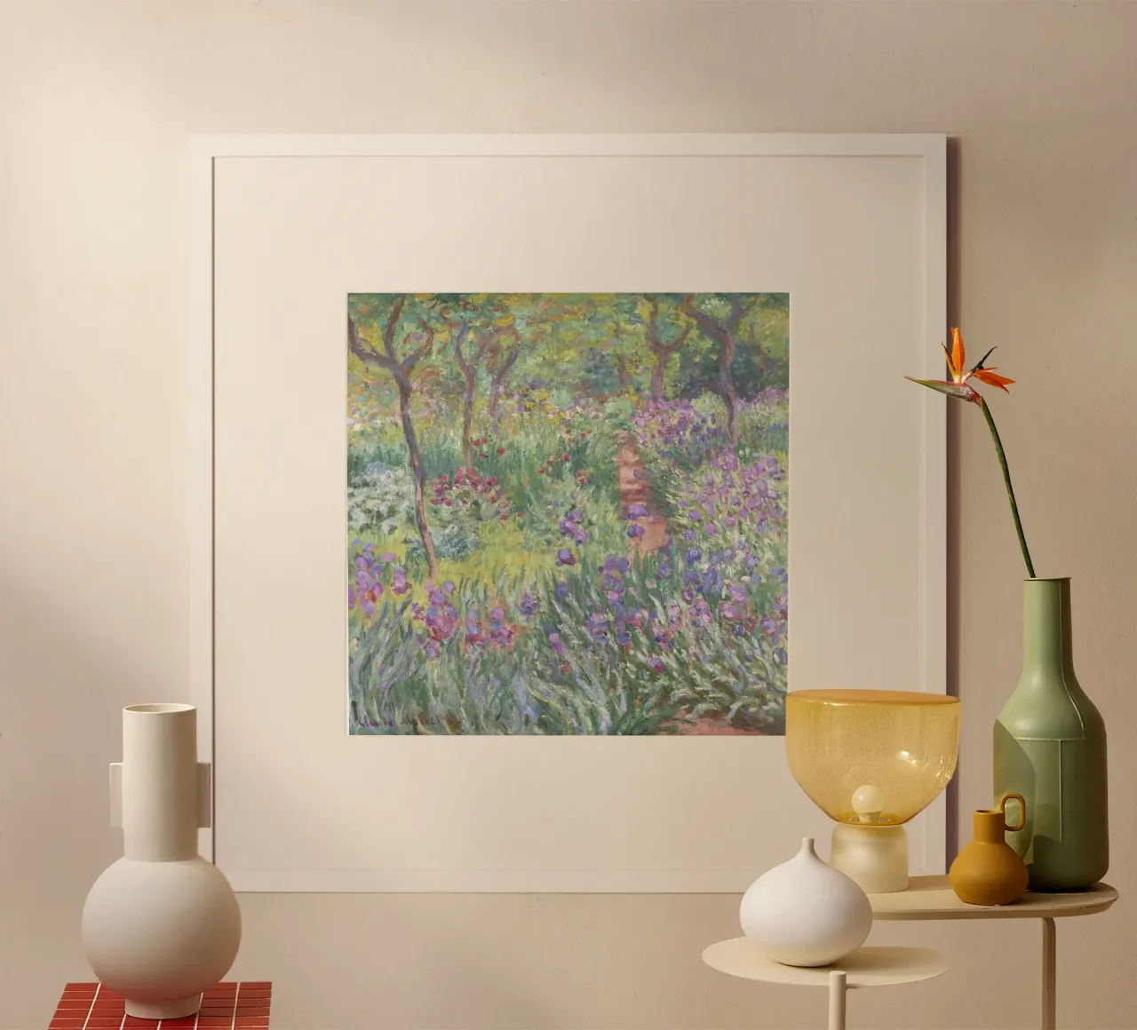 Monet's The Artist's Garden - Impressionism Floral Landscape hahnemühle by NorwesClub