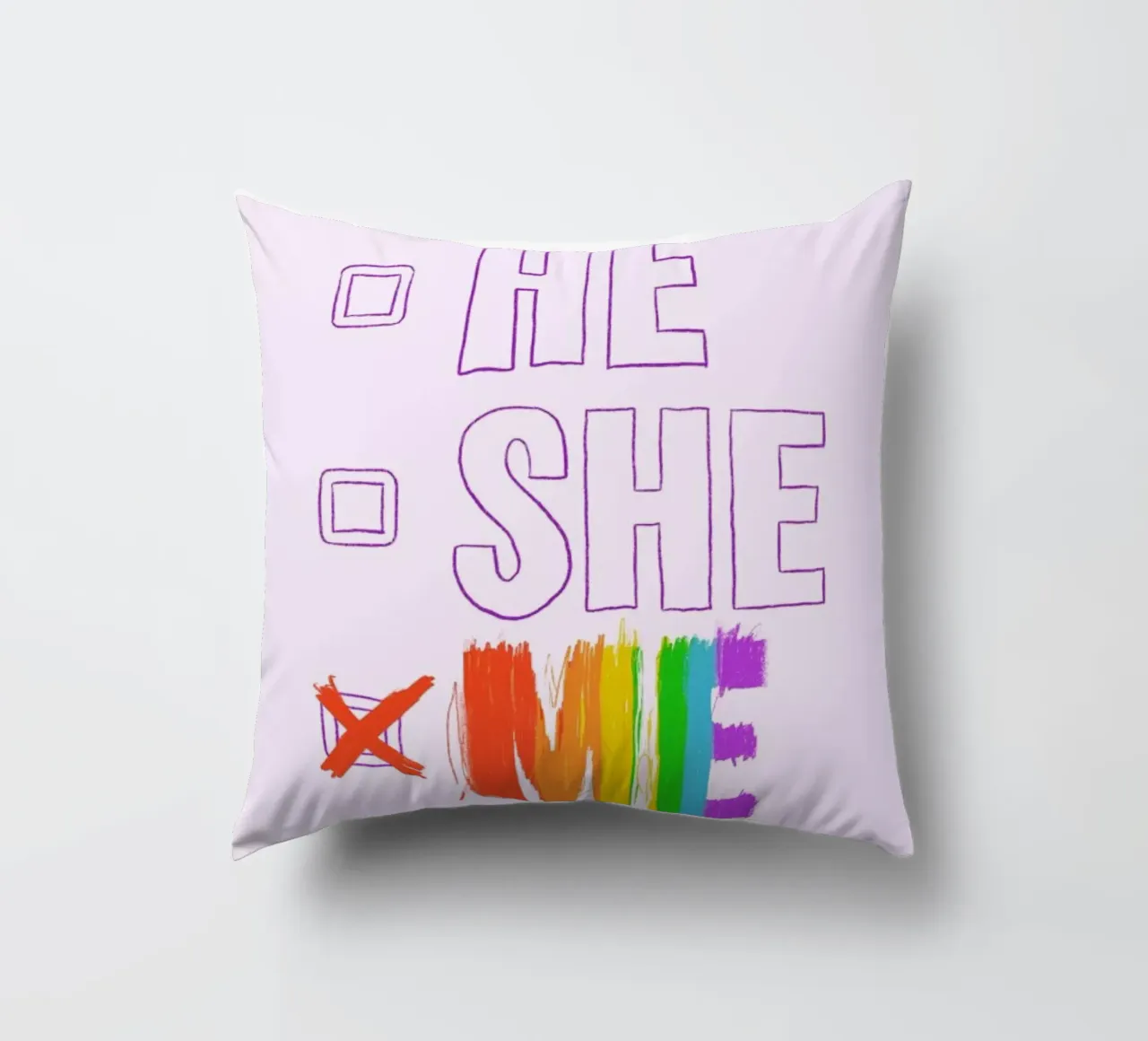 HE/SHE/ME cuscino da Studio One