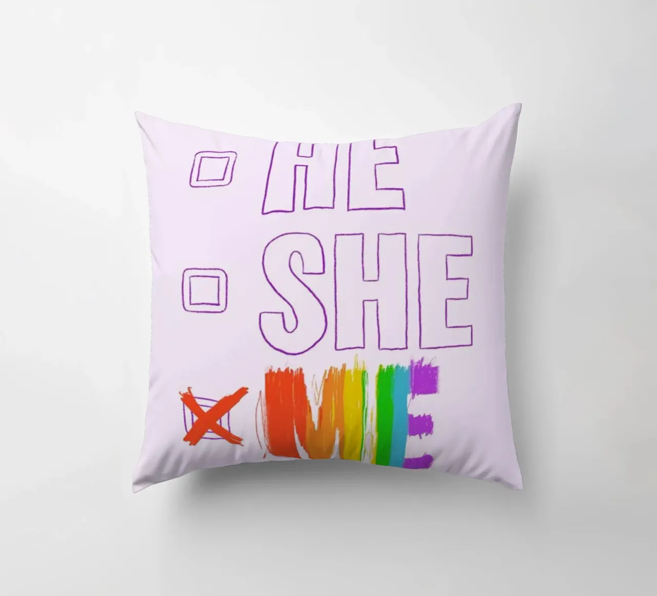 HE/SHE/ME cuscino da Studio One
