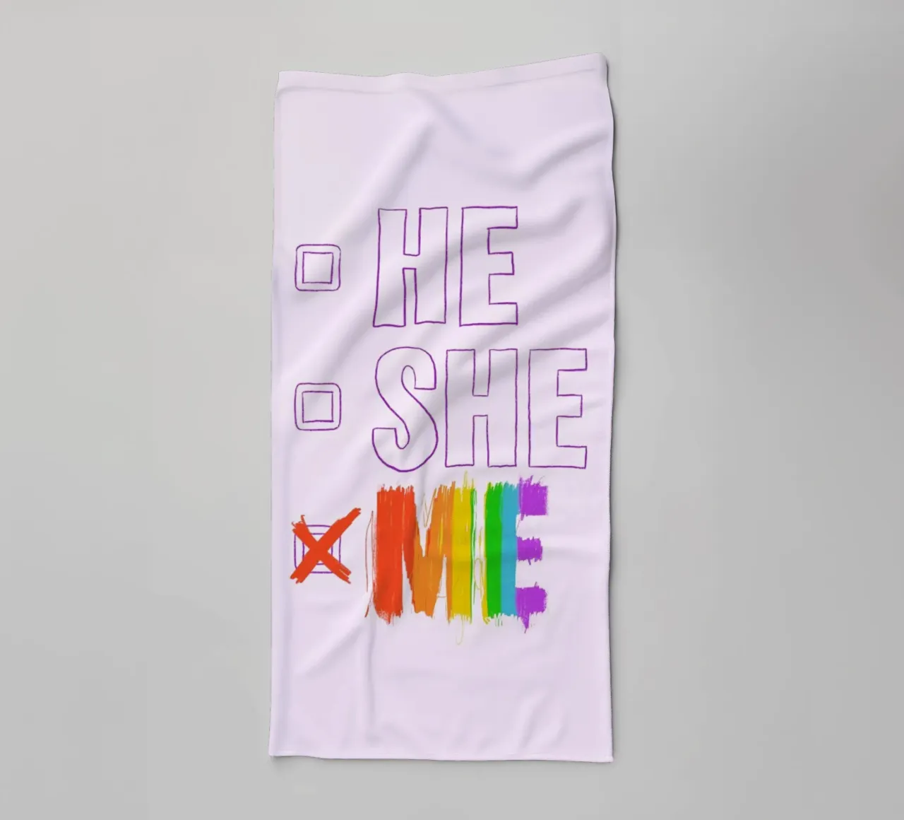 HE/SHE/ME asciugamano da bagno da Studio One