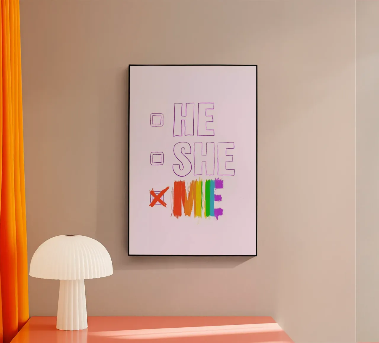 HE/SHE/ME plexiglass da Studio One