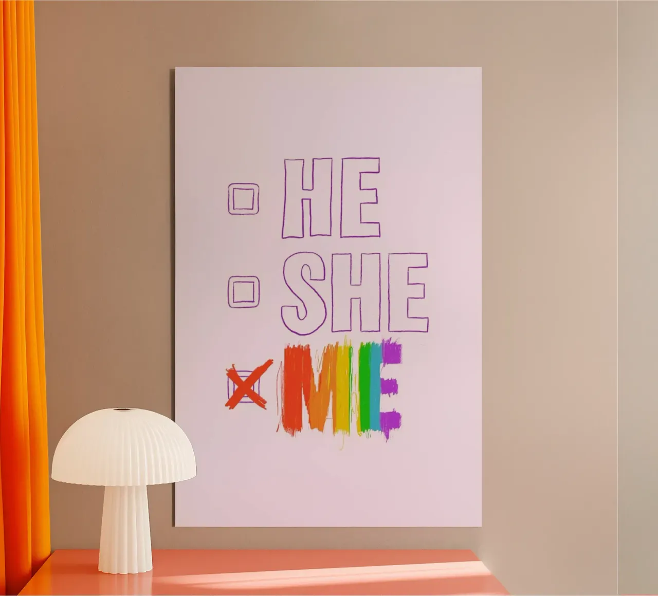 HE/SHE/ME forex plate by Studio One