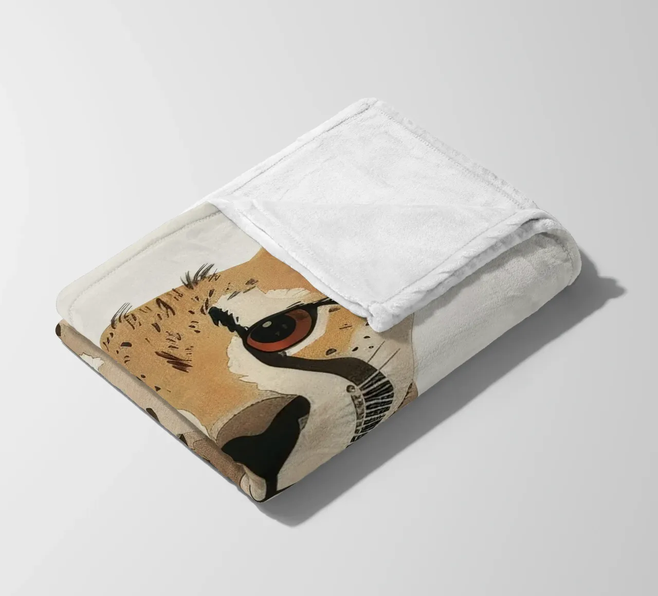 Cucciolo di ghepardo in Watercolor Bliss coperta in pile da DesignDoodle
