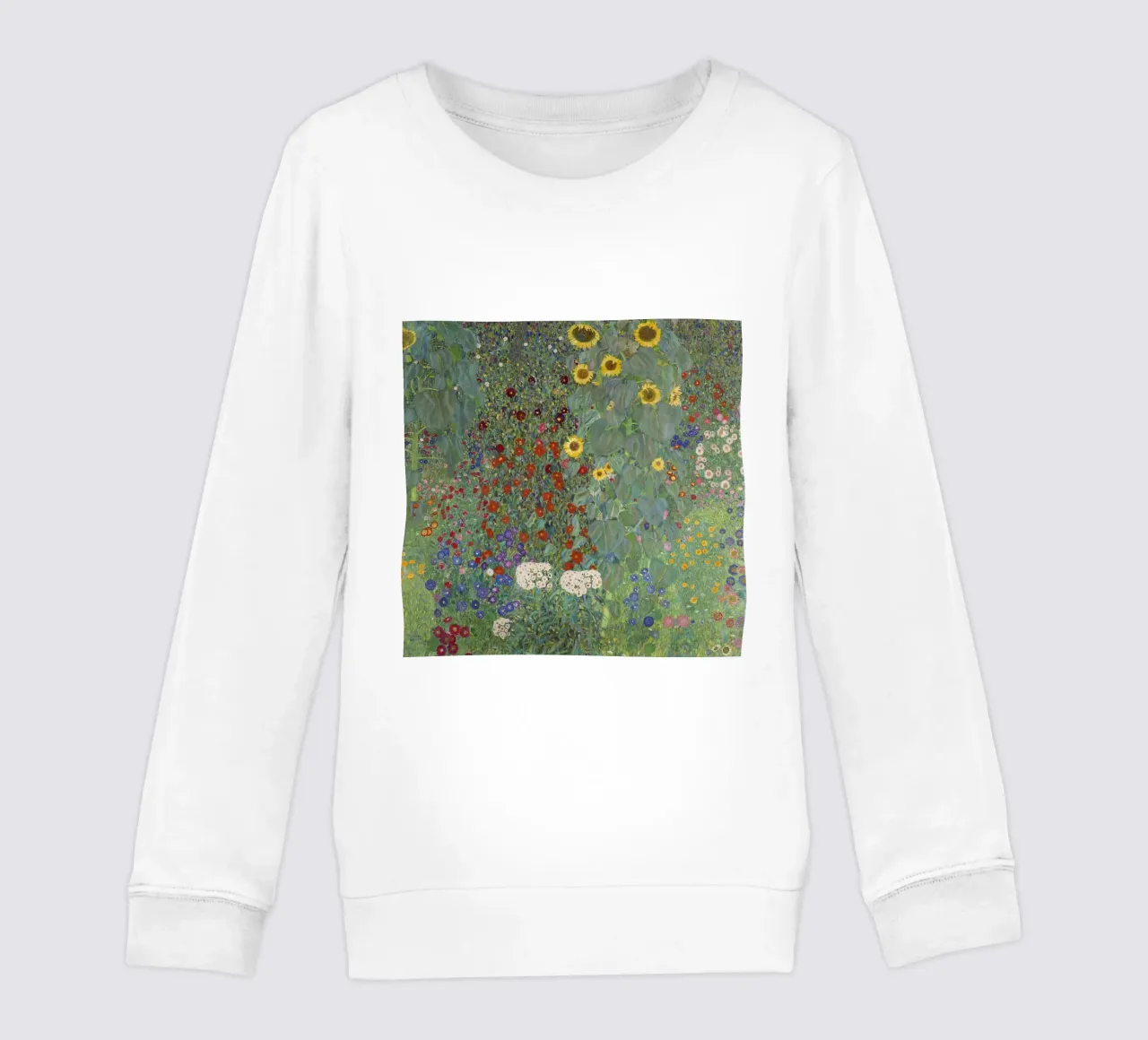 Il giardino fiorito di Gustav Klimt - Masterpiec floreale in stile Art Nouveau felpa bambino da NorwesClub