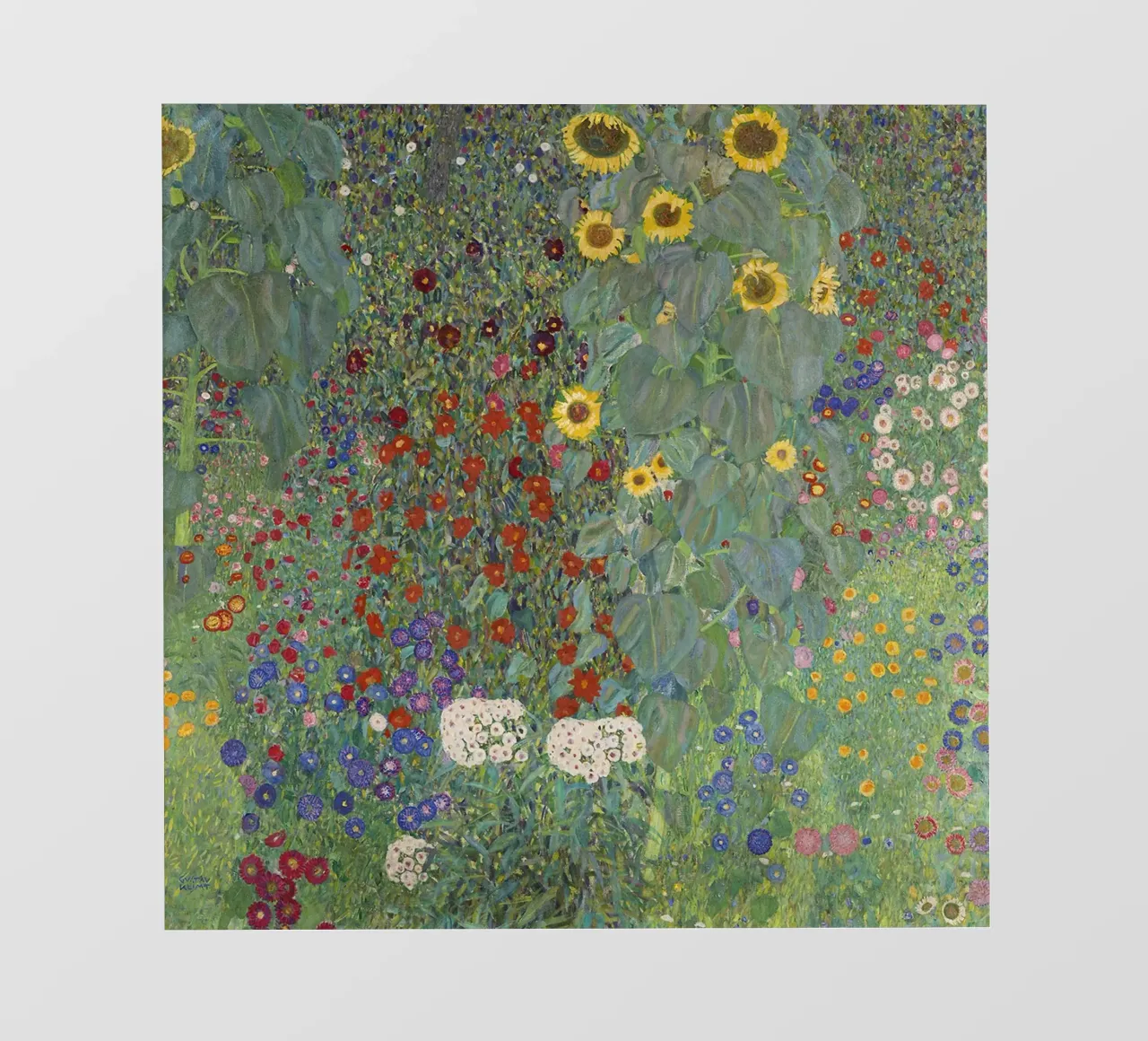 Il giardino fiorito di Gustav Klimt - Masterpiec floreale in stile Art Nouveau pellicola backlit da NorwesClub