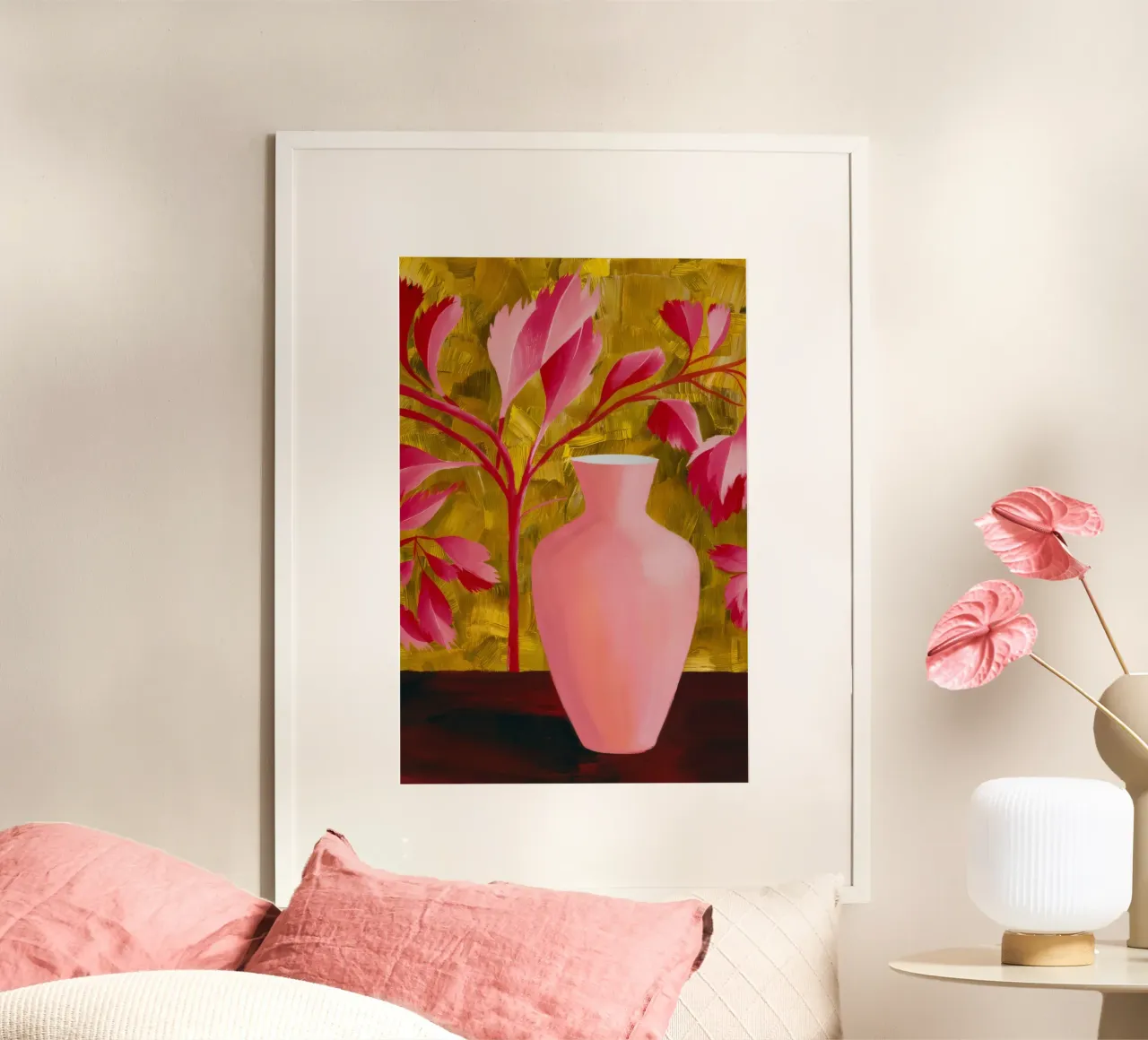 Passionate Pink Petals poster da Opal Strokes