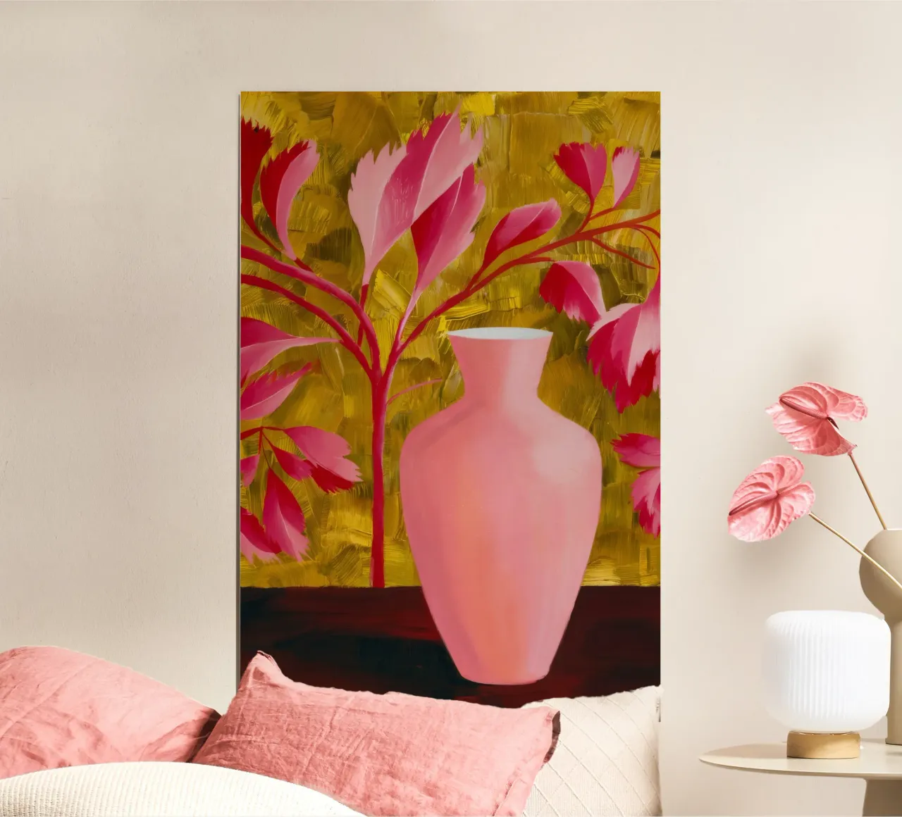 Passionate Pink Petals poster da Opal Strokes