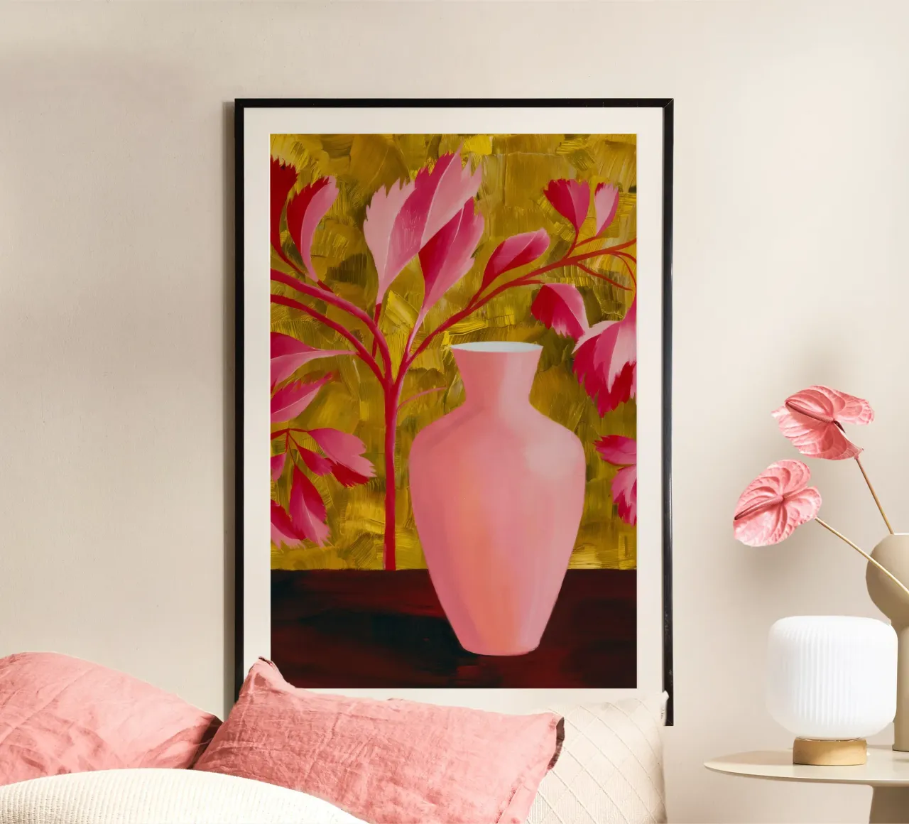 Passionate Pink Petals poster da Opal Strokes