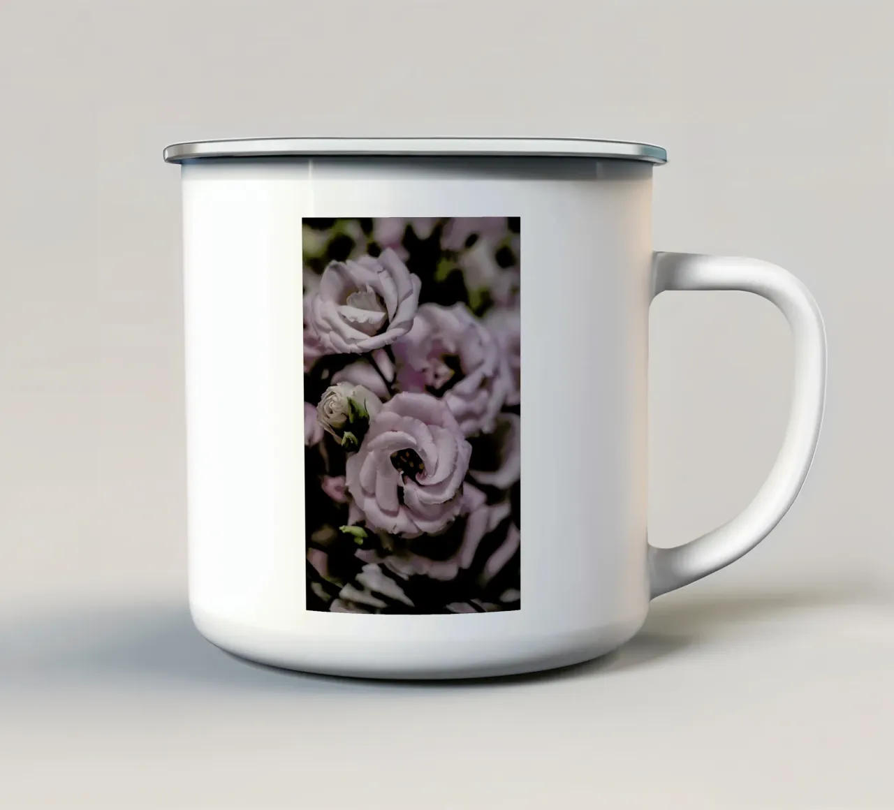 Rosa tazza in smalto da Shot By Clint