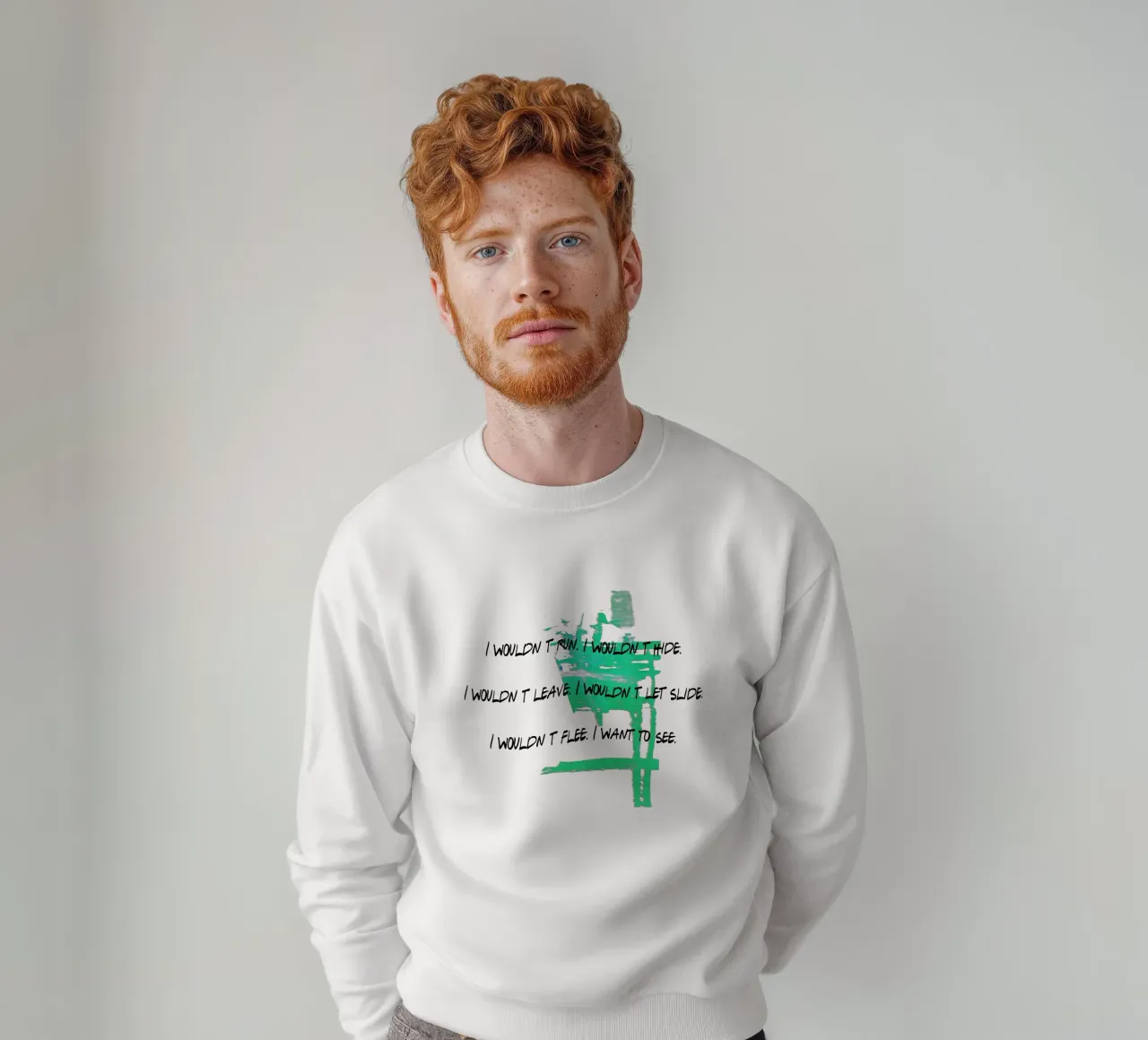 I WOULDN´T HIDE ... felpa da Vintage Van Gogh