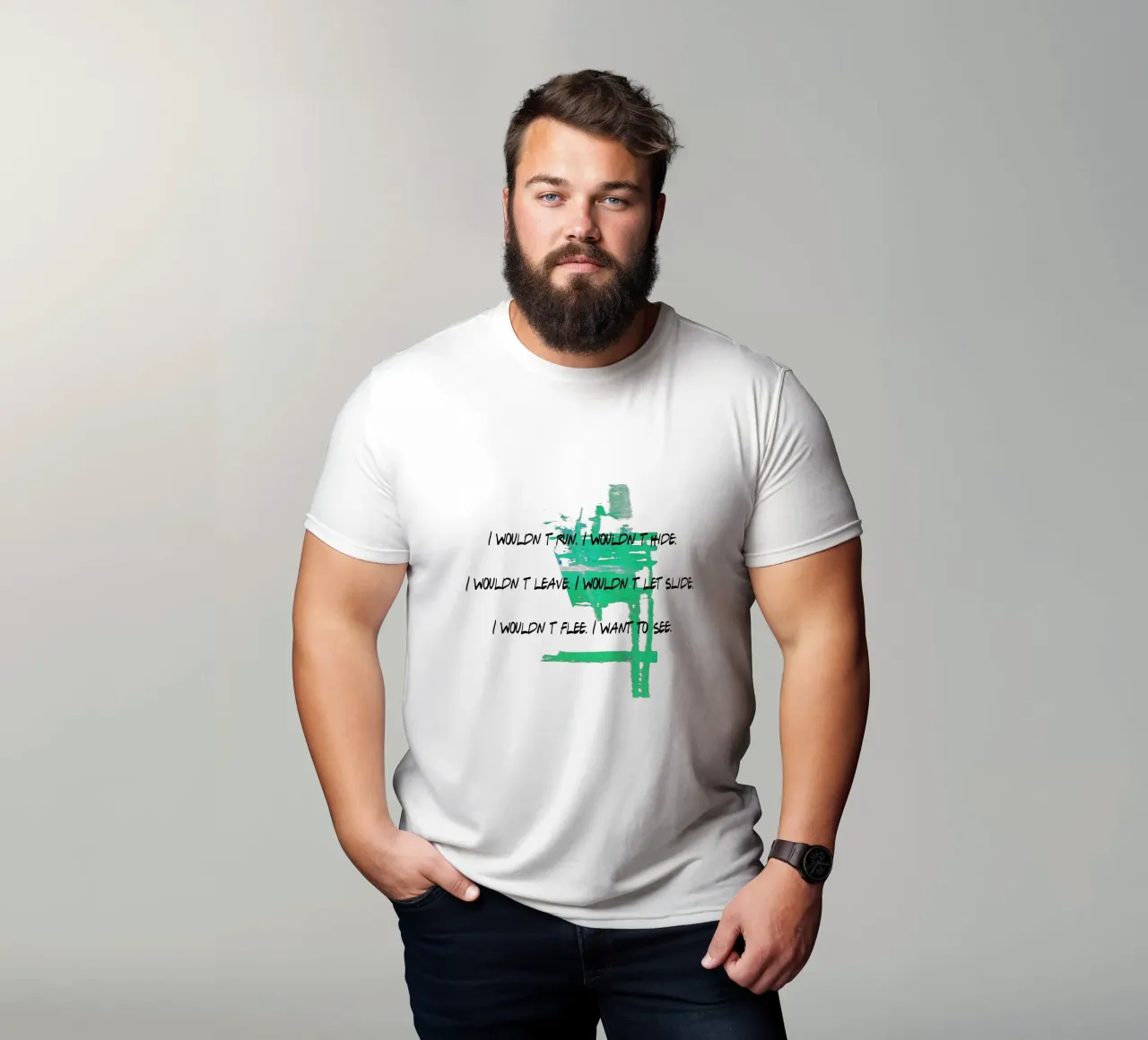 I WOULDN´T HIDE ... t-shirt da Vintage Van Gogh
