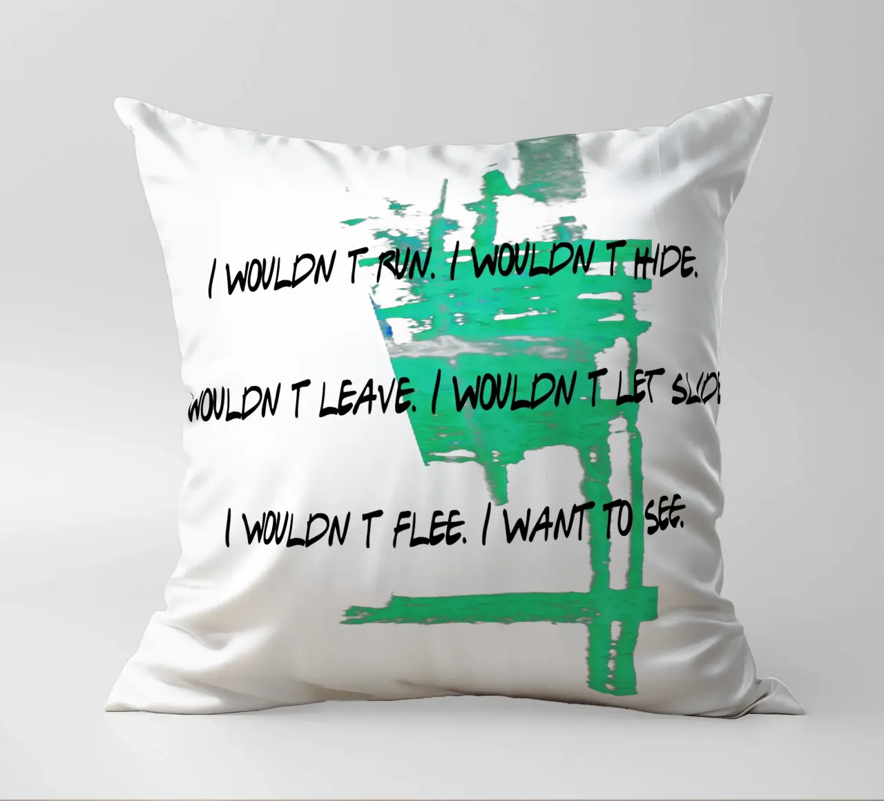 I WOULDN´T HIDE ... cuscino da Vintage Van Gogh