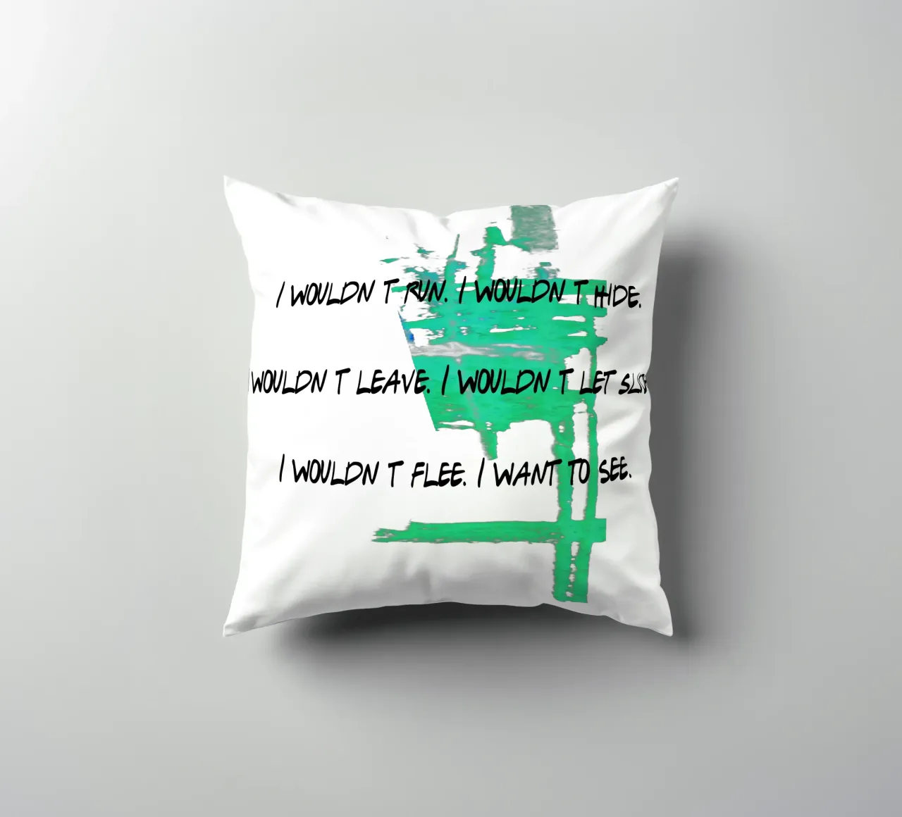 I WOULDN´T HIDE ... cuscino da Vintage Van Gogh