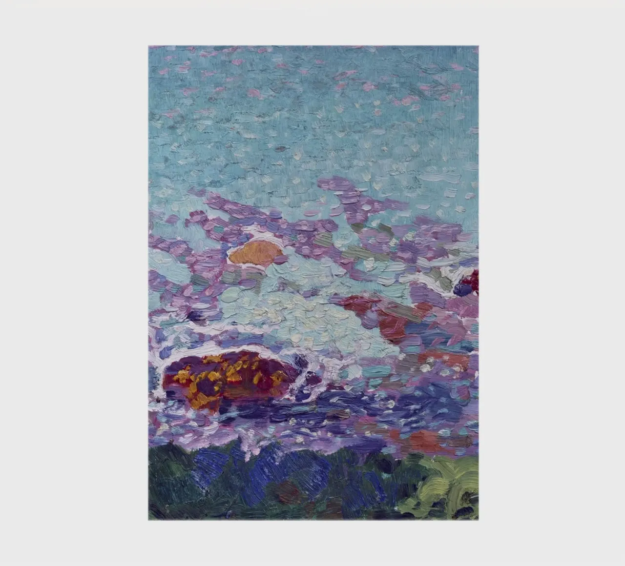 Leo G. Mielziner's Sky Study - Post-Impressionist Textured A notebook by NorwesClub