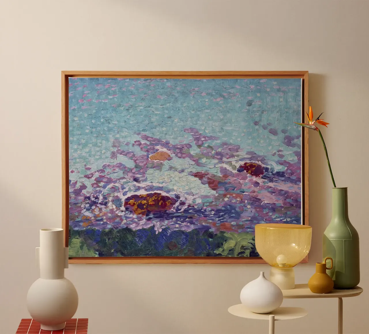 Leo G. Mielziner's Sky Study - Post-Impressionist Textured A canvas by NorwesClub