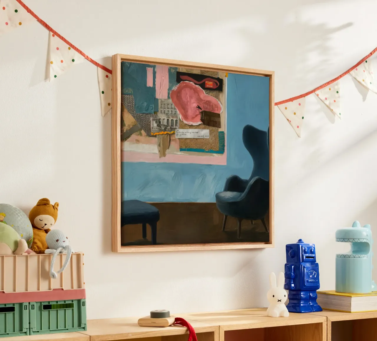 Windowed Serene View canvas with Floater frame by Opal Strokes