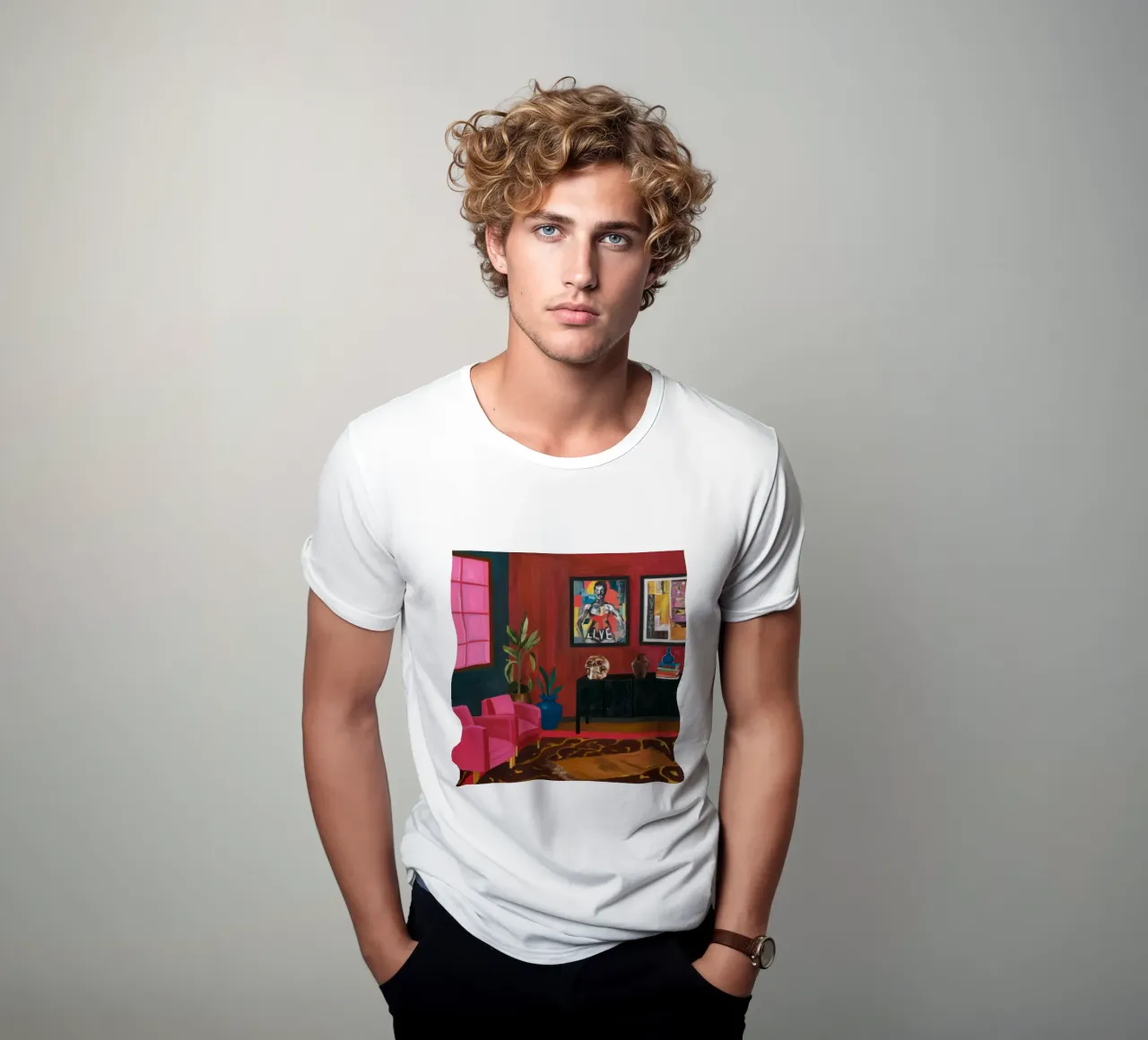 Camera vivace bohémien t-shirt da Opal Strokes