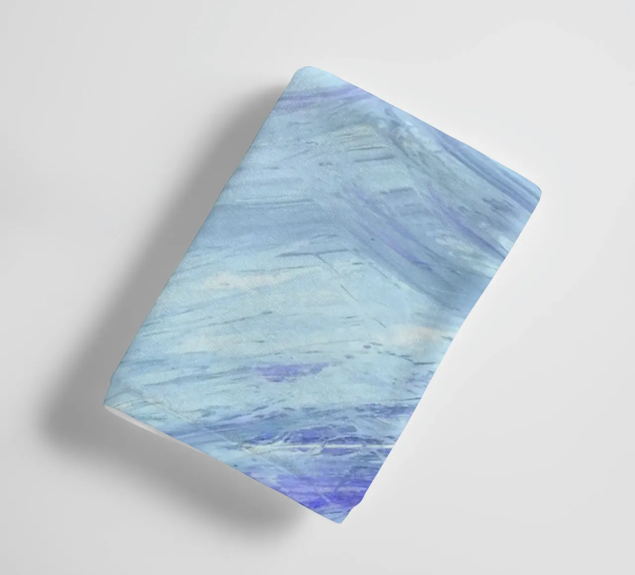 Aqua Purple Abstract Strokes - Textured Modern Art Print towel by NorwesClub