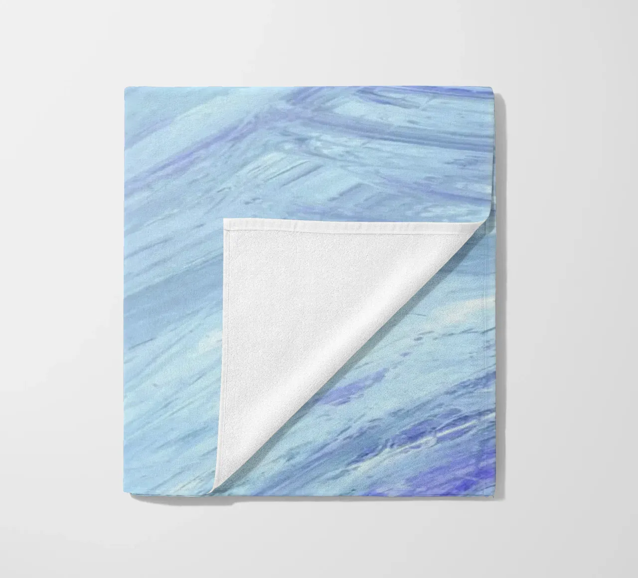 Aqua Purple Abstract Strokes - Textured Modern Art Print beach towel by NorwesClub