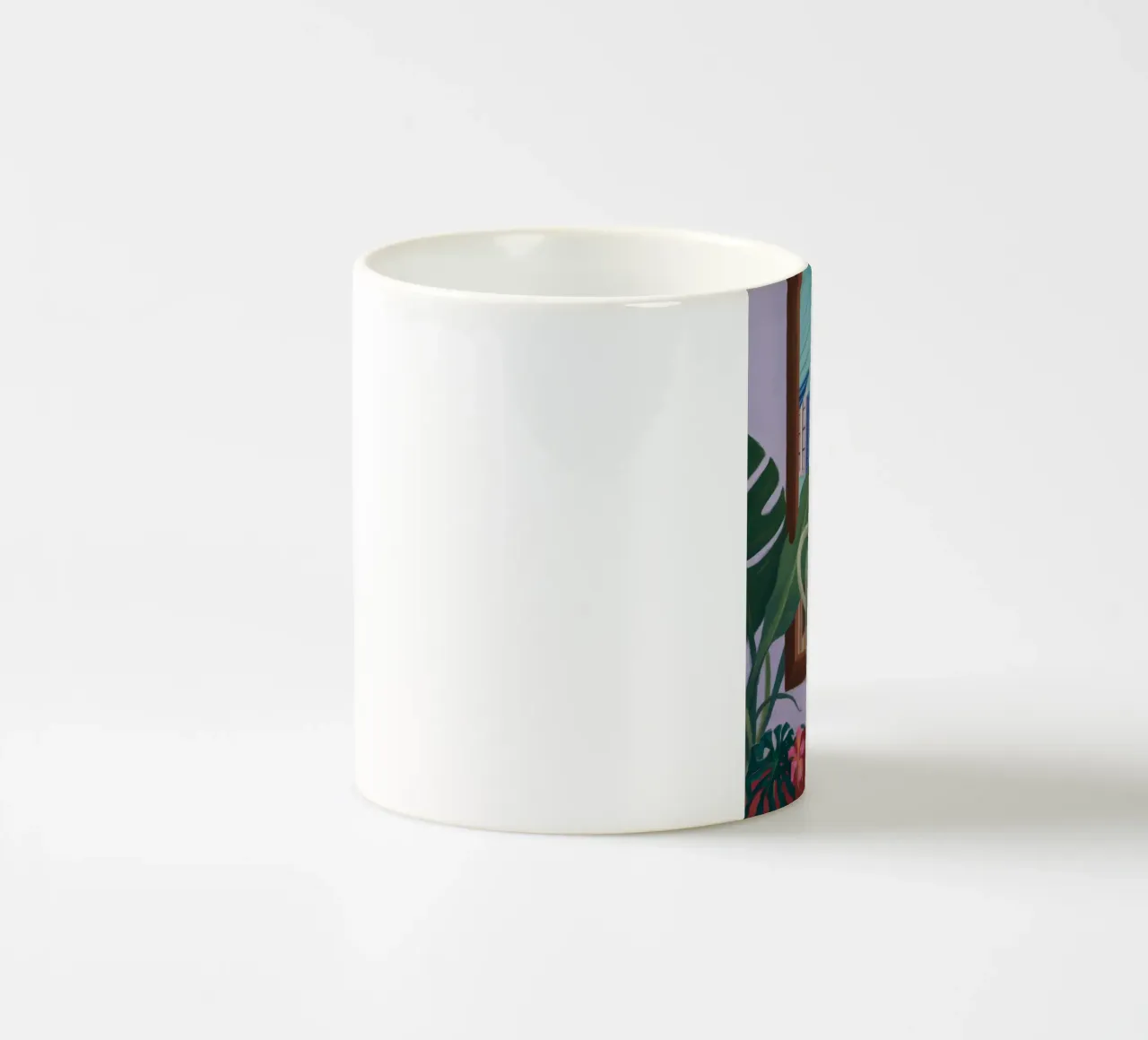 Rassemblement abstrait et chaleureux mug en céramique de Opal Strokes