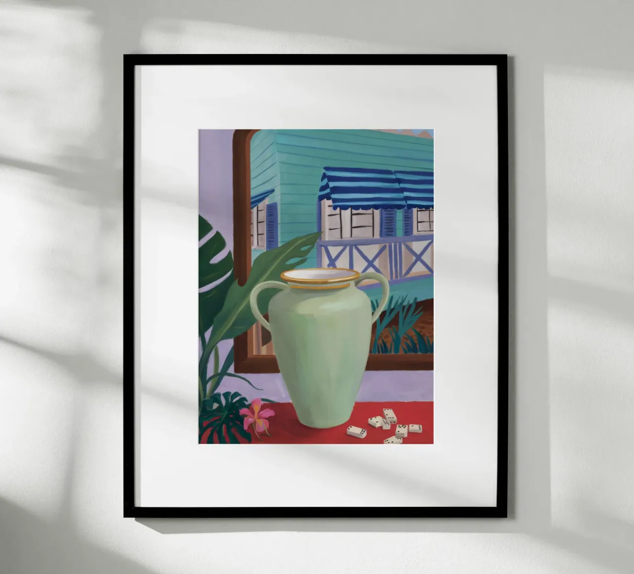 Raccolta calda astratta poster con telaio in plastica da Opal Strokes