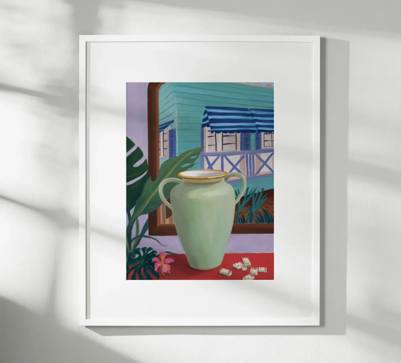 Raccolta calda astratta poster con telaio in plastica da Opal Strokes
