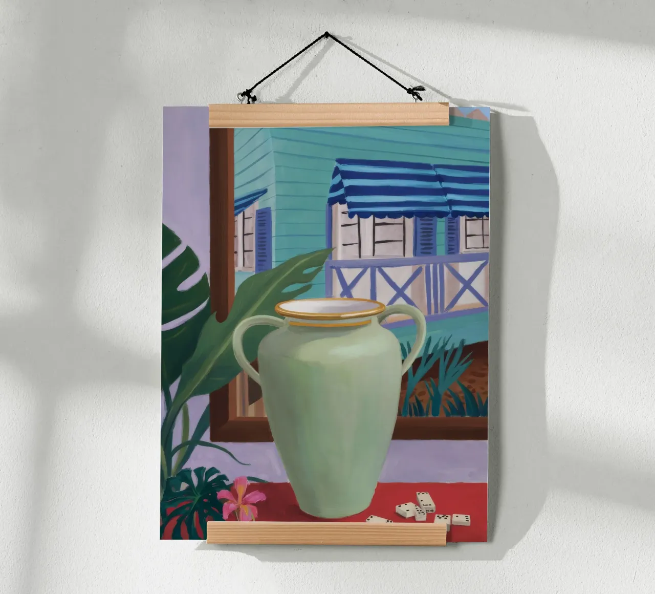 Raccolta calda astratta poster con telaio in plastica da Opal Strokes