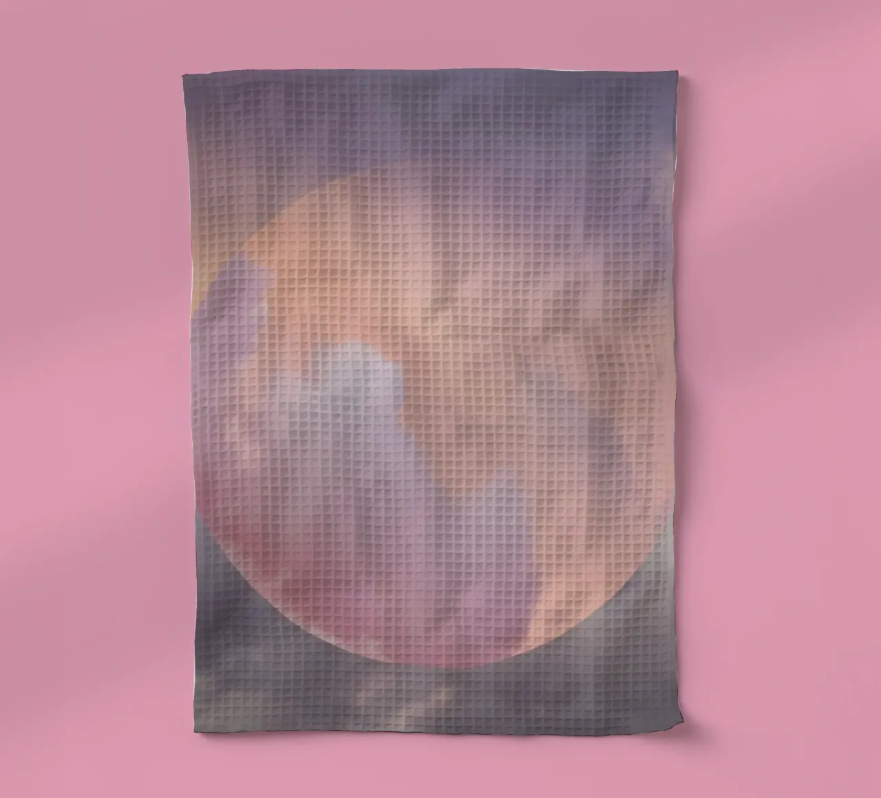 Sphère de nuages rêveuse - Pastel Sky Abstract Art Print torchon de NorwesClub