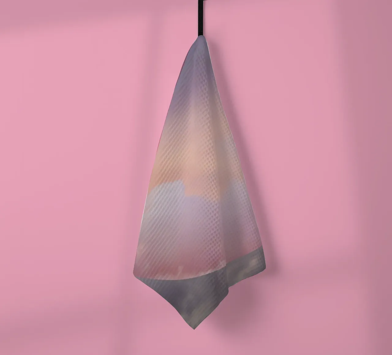 Sphère de nuages rêveuse - Pastel Sky Abstract Art Print torchon de NorwesClub