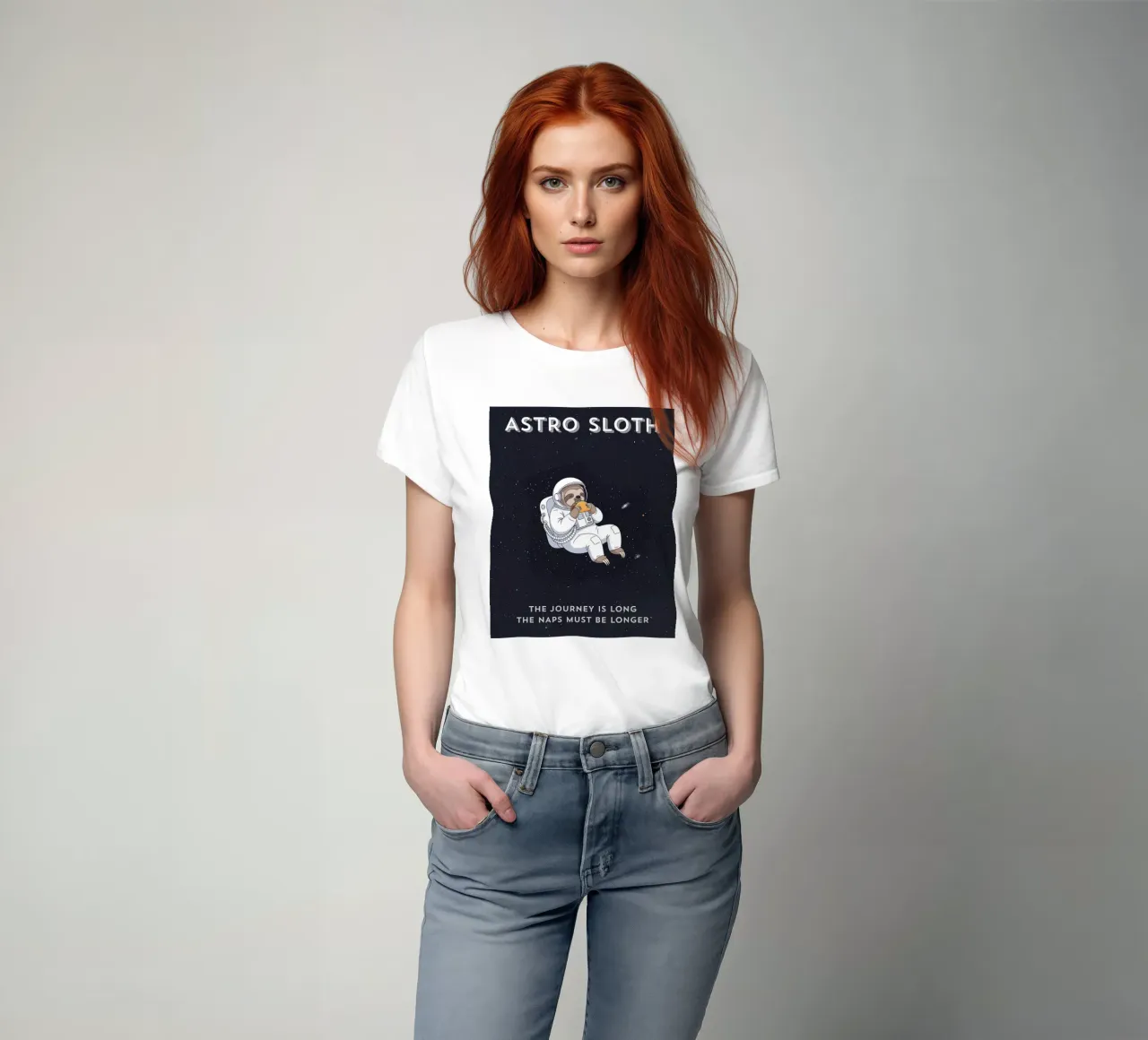 ASTRO SLOTH: Maybe It's Not Procrastination, It's My Orbit. t-shirt van ZEN VACATION