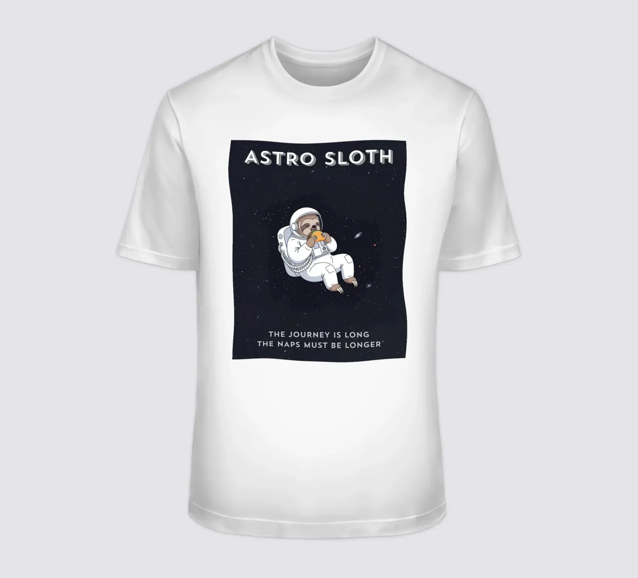 ASTRO SLOTH: Maybe It's Not Procrastination, It's My Orbit. t-shirt da ZEN VACATION