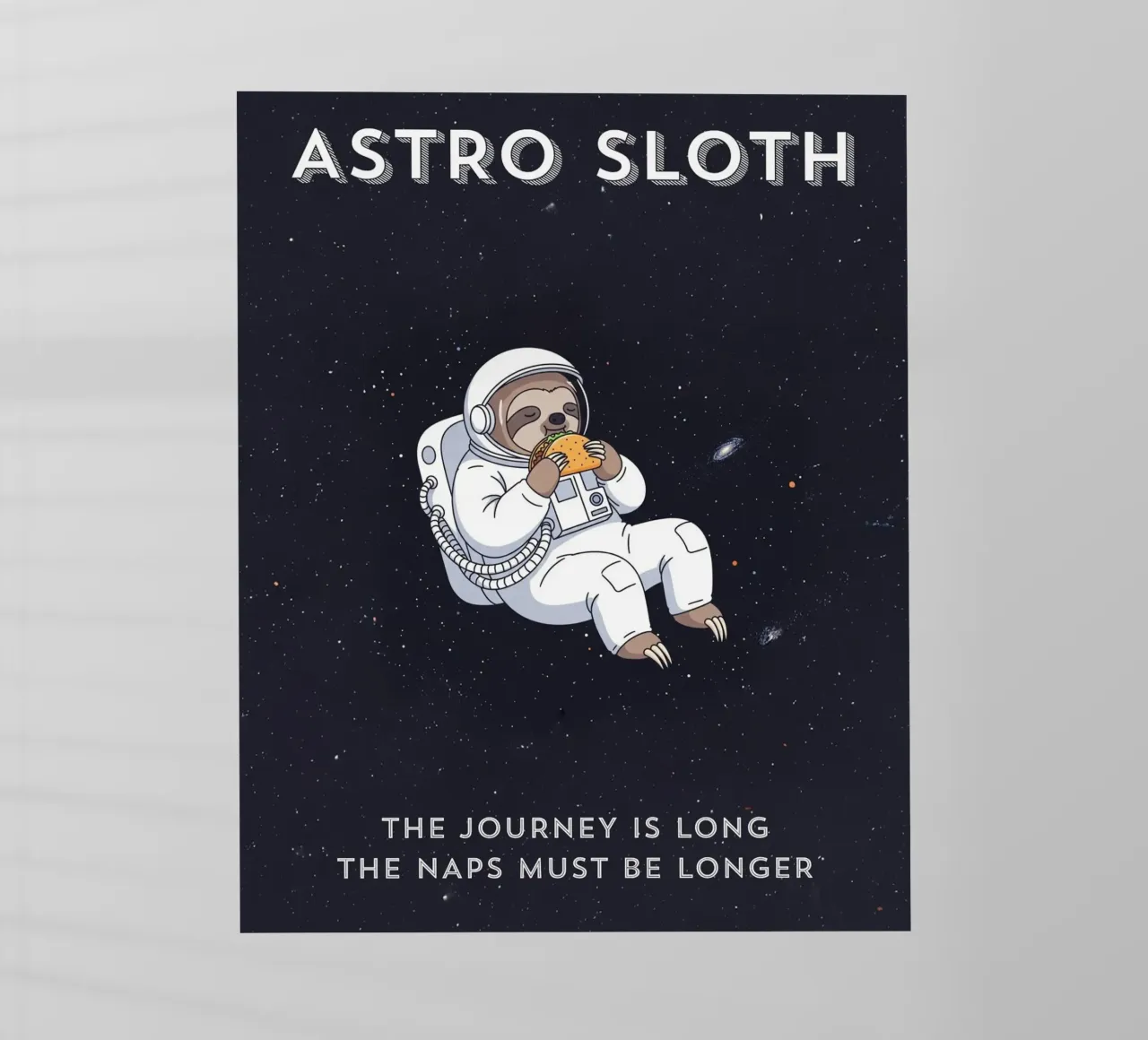 ASTRO SLOTH: Maybe It's Not Procrastination, It's My Orbit. backlit folie van ZEN VACATION